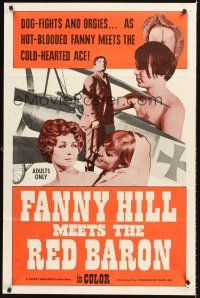 4g289 FANNY HILL MEETS THE RED BARON 1sh '68 Susan Evans, Kristen Steen, wacky concept!