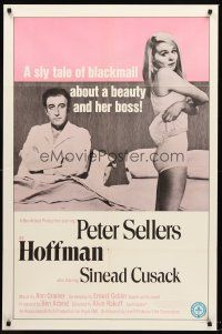 4g428 HOFFMAN 1sh '70 lonely Peter Sellers wants sexy Sinead Cusack!