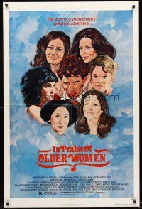 4g468 IN PRAISE OF OLDER WOMEN 1sh '78 Tanenbaum art of Tom Berenger surrounded by women!