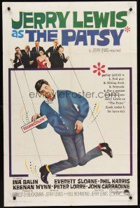 4g696 PATSY 1sh '64 wacky image of Jerry Lewis star & director hanging from strings like a puppet!
