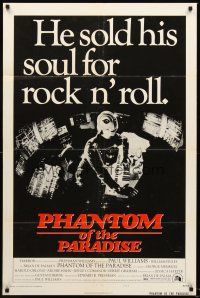 4g704 PHANTOM OF THE PARADISE style B 1sh '74 Brian De Palma, he sold his soul for rock n' roll!