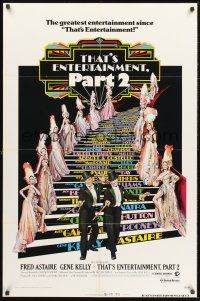 4g893 THAT'S ENTERTAINMENT PART 2 style B 1sh '75 Fred Astaire, Gene Kelly & many MGM greats!