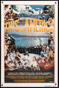 4g896 THIS IS AMERICA PART II 1sh '77 wild shock-umentary of the U.S., crazy people!