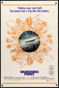 4g945 VANISHING POINT 1sh '71 car chase cult classic, you never had a trip like this before!