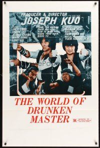 4g987 WORLD OF DRUNKEN MASTER 1sh '79 Joseph Kuo's Jiu xian shi ba die, martial arts!