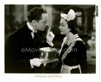 4h082 BARONESS & THE BUTLER 8x10 still '38 dapper William Powell gives instructions to Lynn Bari!
