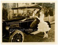 4h097 BESSIE LOVE deluxe 8x10 still '20s the beautiful actress talks to her sweetheart in car!