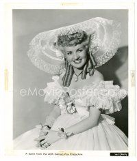 4h101 BETTY GRABLE 8x9.5 still '43 wonderful smiling close up in costume from Coney Island!