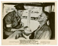 4h121 BRIDGE ON THE RIVER KWAI 8x10 still R63 James Donald comforts weary Alec Guinness!