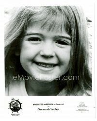 4h122 BRIDGETTE ANDERSEN 8x10 still '82 super close up in the title role from Savannah Smiles!