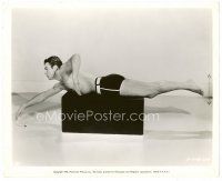 4h125 BUSTER CRABBE 8x10 still '39 great full-length portrait demonstrating swimming techniques!
