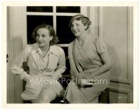 4h136 CHAINED candid 8x10 still '34 sexy Joan Crawford sitting with Mady Christians on the set!