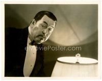 4h138 CHARLIE CHAN'S CHANCE 8x10 still '32 best close up of detective Warner Oland in tuxedo!