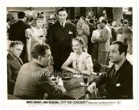 4h151 CITY FOR CONQUEST 8x10 still '40 James Cagney is uncomfortable with Ann Sheridan & Quinn!