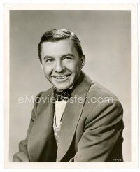 4h171 DAVID WAYNE 8x10 still '56 great smiling portrait in suit & bowtie from The Naked Hills!