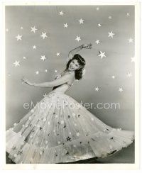 4h177 DINAH SHORE 8x10 still '43 full-length in cool dress from Thank Your Lucky Stars by Longworth