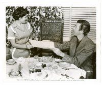 4h281 HARVEY candid 8x10 still '50 James Stewart orders Harvey carrots in the Universal commissary!