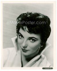 4h338 JOAN COLLINS 8x10 still '50s wonderful head & shoulders portrait of the sexy English actress!
