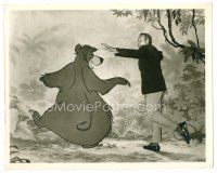 4h353 JUNGLE BOOK deluxe 8x10 still '67 Phil Harris standing with Baloo, the bear which he voiced!