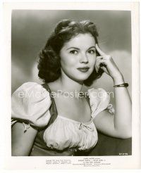 4h366 KISS FOR CORLISS 8x10 still '49 great waist-high portrait of pretty Shirley Temple!