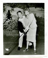 4h408 LUCY SHOW TV 8x10 still '64 Lucille Ball gets lessons from golf champion Jimmy Demaret!