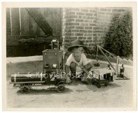 4h419 MALCOLM 'BIG BOY' SEBASTIAN deluxe candid 8x10 still '30s playing with namesake toys!