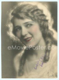 4h440 MARY PICKFORD deluxe 6.5x8.5 still '28 hand-colored portrait with stamped signature!