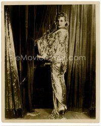 4h489 OLGA BACLANOVA 8x10 still '20s sexy full-length portrait in incredible costume by Underwood!