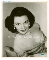 4h501 PATRICIA MEDINA 8x10 still '40s close up of the sexy actress wearing pearls & low-cut dress!