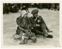 4h548 RED MILL 8x10 still '27 Marion Davies & Owen Moore with ice skates, Fatty Arbuckle directed!