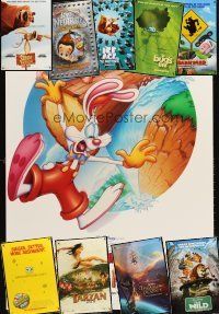 4j022 LOT OF 28 UNFOLDED CARTOON AND FAMILY ONE-SHEETS '90 - '06 Roger Rabbit, Spongebob & more!
