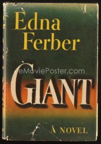 4j351 GIANT Book-of-the-Month Club edition hardcover book '52 classic novel written by Edna Ferber!