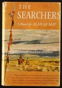 4j366 SEARCHERS Book Club edition hardcover book '54 the novel written by Alan Le May!