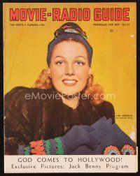 4j126 MOVIE & RADIO GUIDE magazine November 15-21, 1941, portrait of Ann Sheridan by Jack Albin!