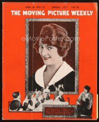 4j031 MOVING PICTURE WEEKLY exhibitor magazine April 19, 1919 posters & cool ad for Fire Flingers!