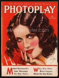 4j051 PHOTOPLAY magazine May 1930 great artwork portrait of pretty Mary Brian by Earl Christy!