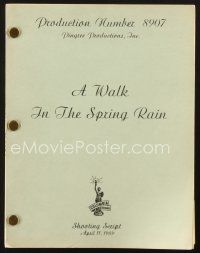 4j215 WALK IN THE SPRING RAIN revised shooting script Apr 11, 1969 screenplay by Stirling Silliphant