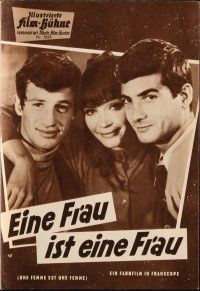 4j188 WOMAN IS A WOMAN German program '61 Jean-Luc Godard, Belmondo, sexy Anna Karina, different!