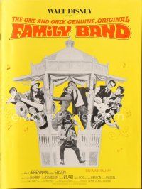 4j295 ONE & ONLY GENUINE ORIGINAL FAMILY BAND pressbook '68 laughingest star-spangled hullabaloo!