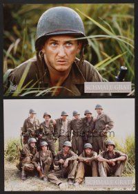 4k067 THIN RED LINE 4 German LCs '98 Sean Penn, John Cusack, Nick Nolte & John C. Reilly in WWII