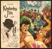 4k034 KIMBERLEY JIM Italian/English program '65 Jim Reeves, great fistfight artwork!