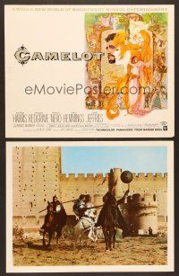 4k014 CAMELOT 6 Ital/US jumbo LC '68 Richard Harris as King Arthur, Vanessa Redgrave as Guenevere!