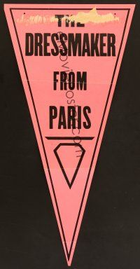 4k038 DRESSMAKER FROM PARIS local theater pennant banner '25 Leatrice Joy!