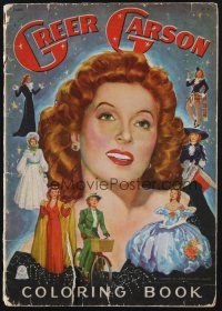 4k016 GREER GARSON color paint book '44 many great images of beautiful star!