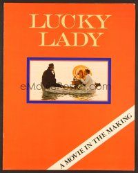 4k102 LUCKY LADY promo brochure '75 Gene Hackman, Liza Minnelli, Burt Reynolds!