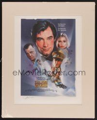 4k043 LIVING DAYLIGHTS signed & numbered special 16x20 '01 by artist Jeff Marshall, James Bond!