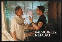 4k059 MINORITY REPORT 2-sided video special 13x20 '02 Steven Spielberg, Tom Cruise, Colin Farrell
