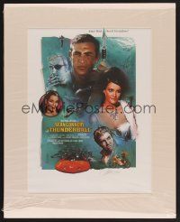 4k047 THUNDERBALL signed & numbered special 16x20 '01 by artist Jeff Marshall, Connery as James Bond