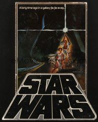 4k031 STAR WARS 12x15 standee R82 George Lucas classic sci-fi epic, great art by Tom Jung!
