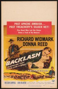 4k146 BACKLASH WC '56 Richard Widmark & sexy Donna Reed in suspense that cuts like a whip!